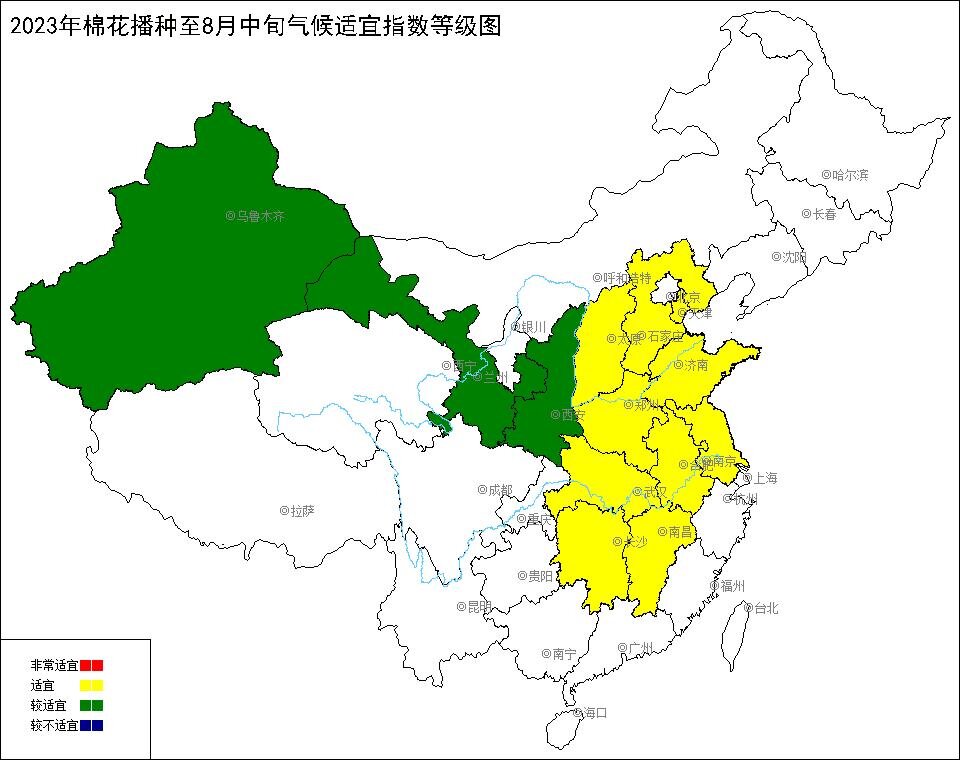2023年棉花播种至8月中旬气候适宜指数_proc.jpg