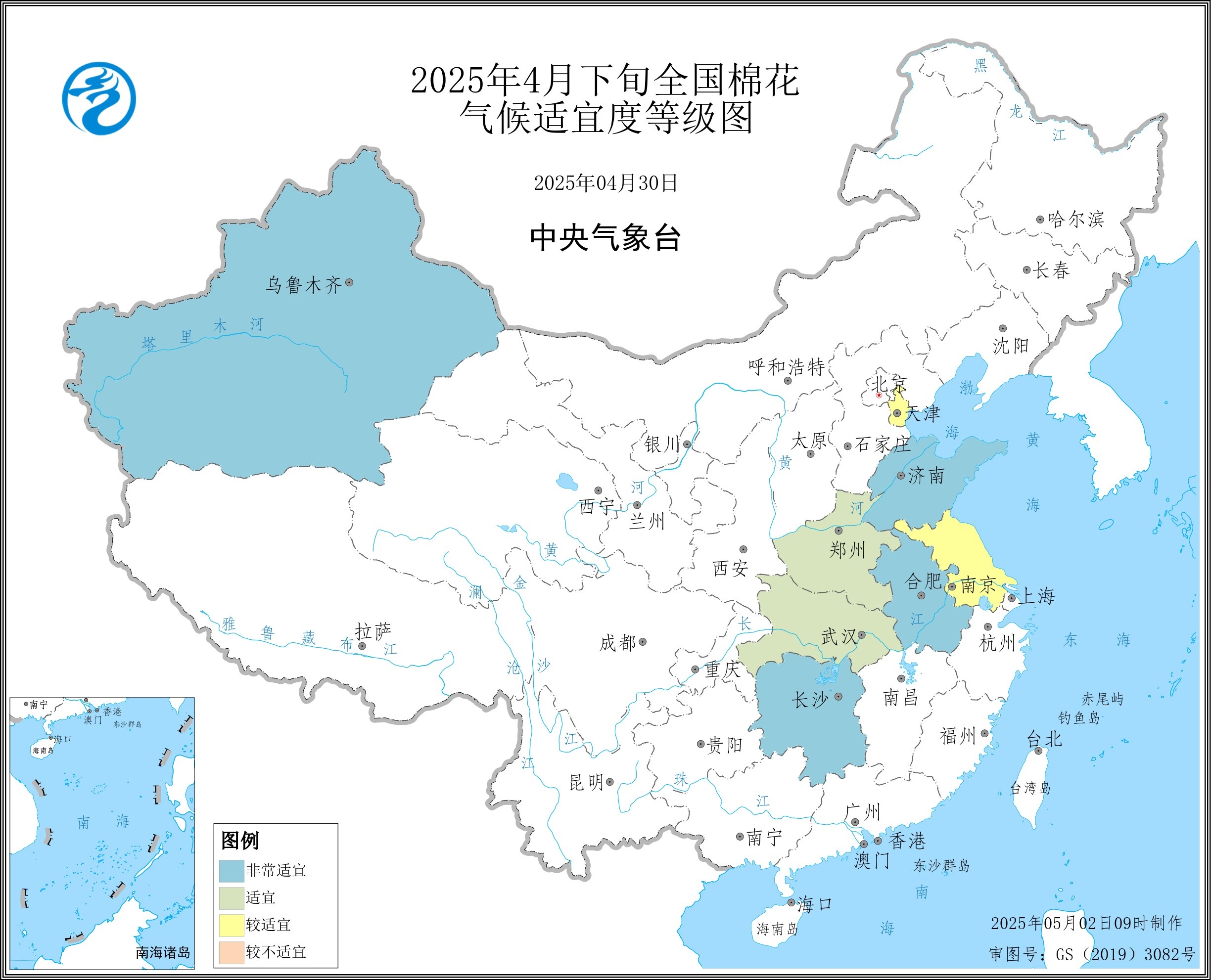 2025年4月下旬全国棉花_气候适宜度等级图.jpg