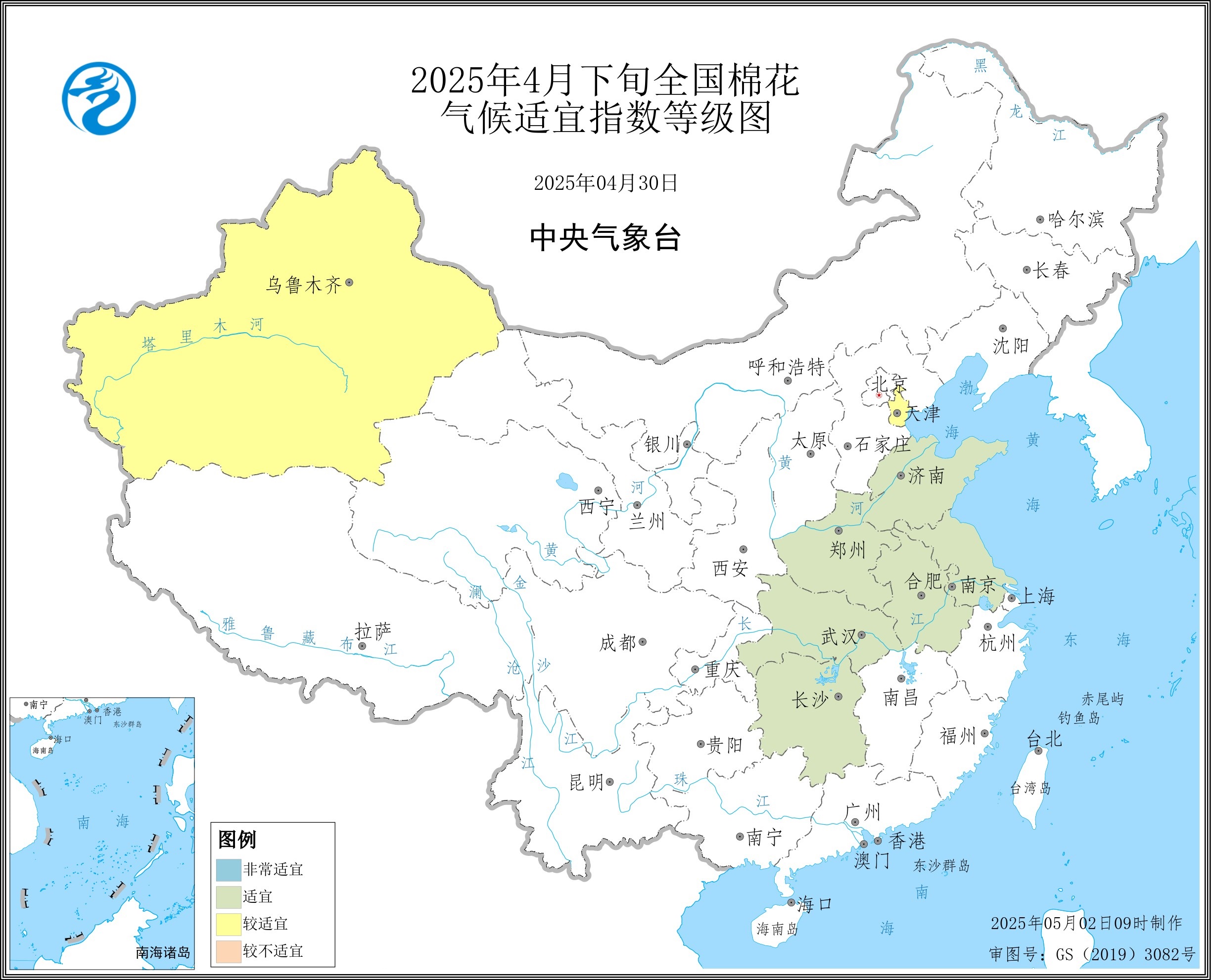 2025年4月下旬全国棉花_气候适宜指数等级图.jpg