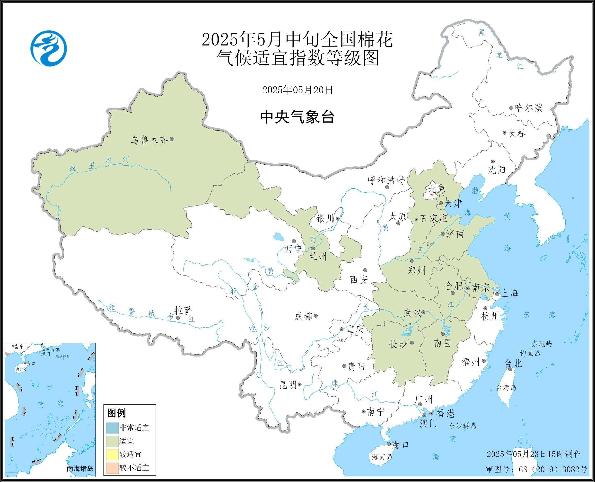 2025年5月中旬全国棉花_气候适宜指数等级图.jpg
