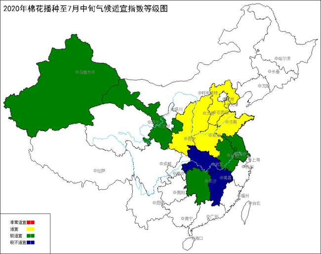 2020年棉花播种至7月中旬气候适宜指数.jpg
