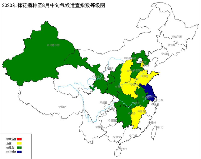 2020年棉花播种至8月中旬气候适宜指数.jpg