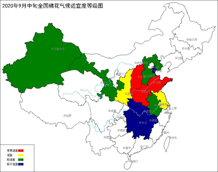 2020年9月中旬全国棉花气候适宜度.jpg
