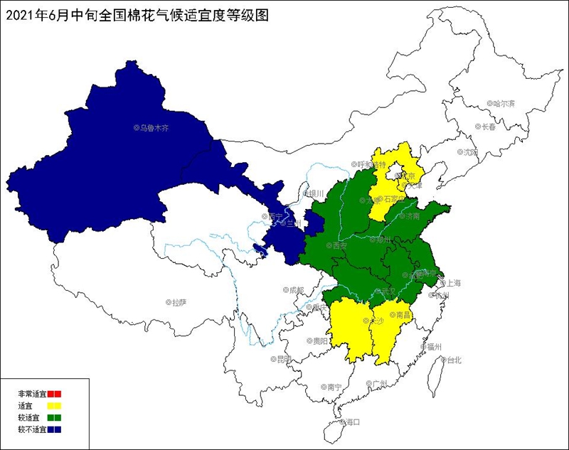 2021年6月中旬全国棉花气候适宜度_副本.jpg