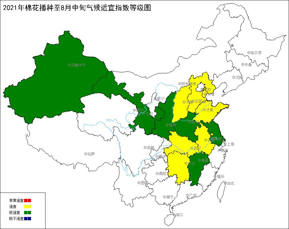 2021年棉花播种至8月中旬气候适宜指数.jpg