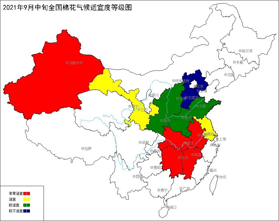 2021年9月中旬全国棉花气候适宜度_副本.jpg