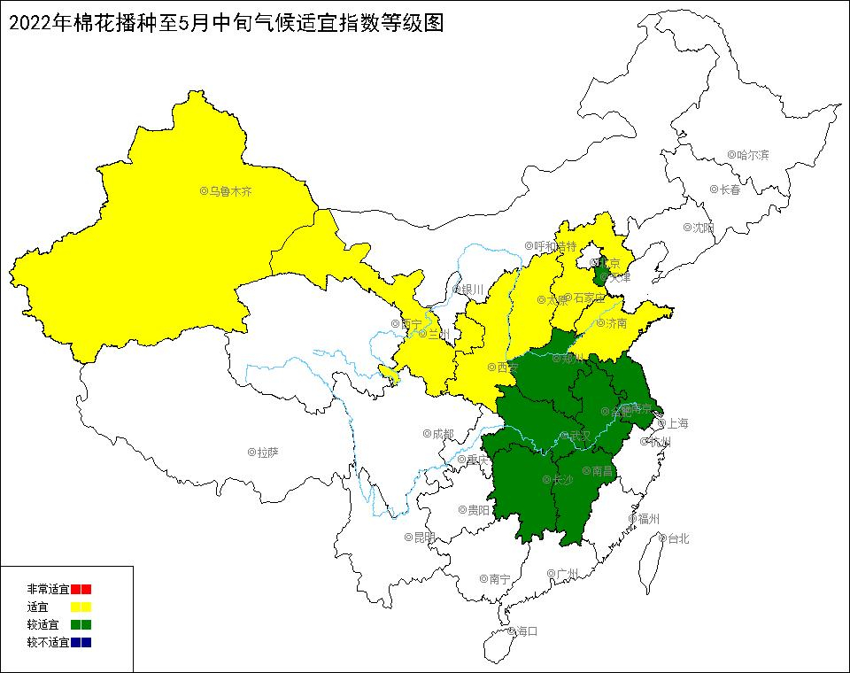 2022年棉花播种至5月中旬气候适宜指数.jpg