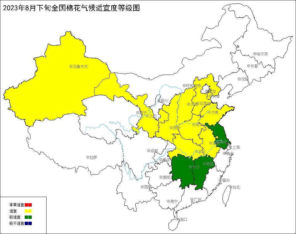 2023年8月下旬全国棉花气候适宜度.jpg