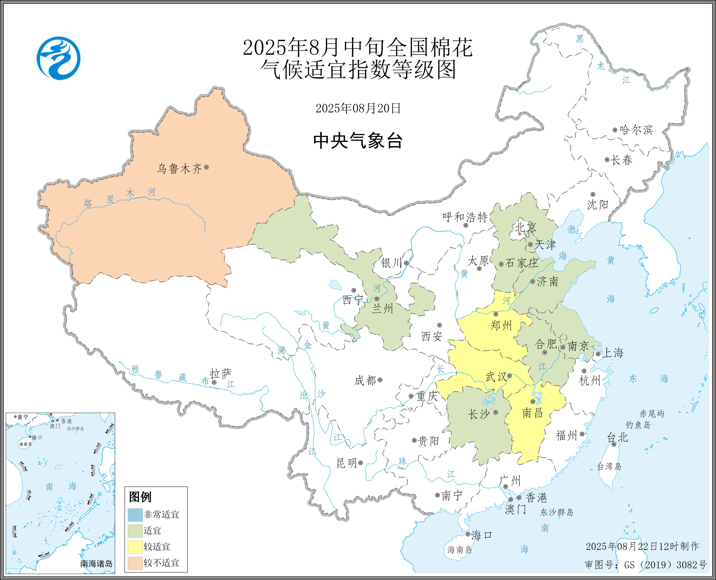 2025年8月中旬全国棉花_气候适宜指数等级图.jpg